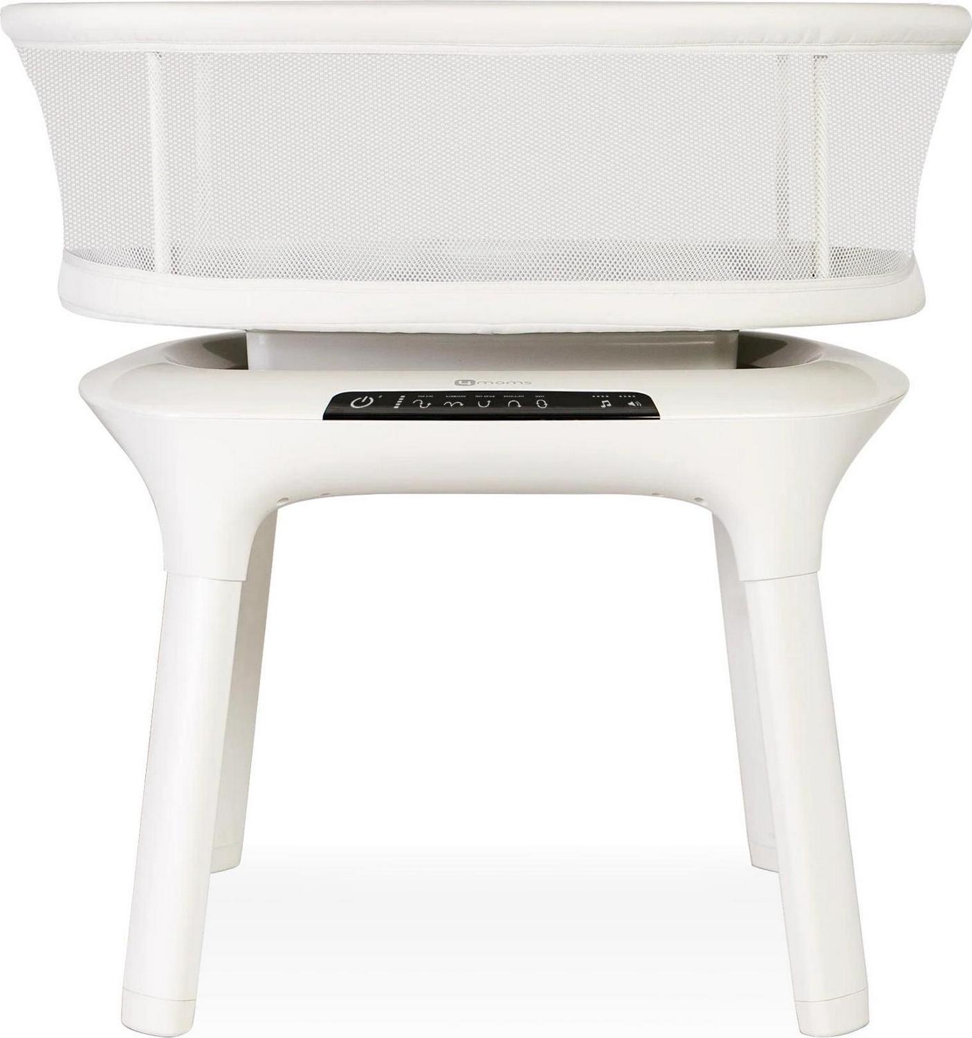 6dee282324f307dfe5feeaabf1efa5811e5278999d61e78bc0e01559a27de2d0.jpg 4moms Mamaroo Sleep Bassinet. Baby Bedside Bassinet. Supports Babys Sleep with Adjustable Features 5 Motions. 5 Speeds. 4 Soothing Sounds and 2 Heights - Image 1