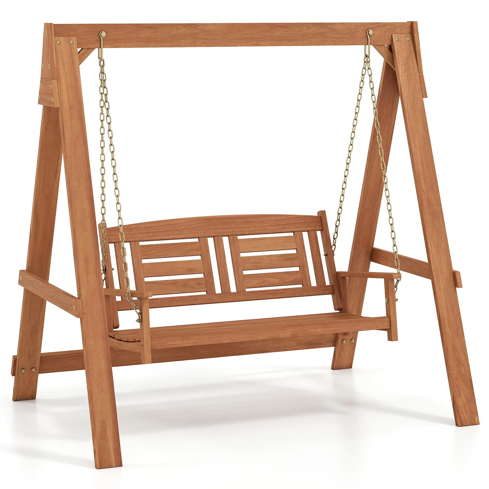 6e4ed3dab80daec11875c6668d0aaacacbb1036e8cb75b604dcfd981462c38c4.webp Tangkula 2-Seater Porch Swing Adjustable Chains - Image 1