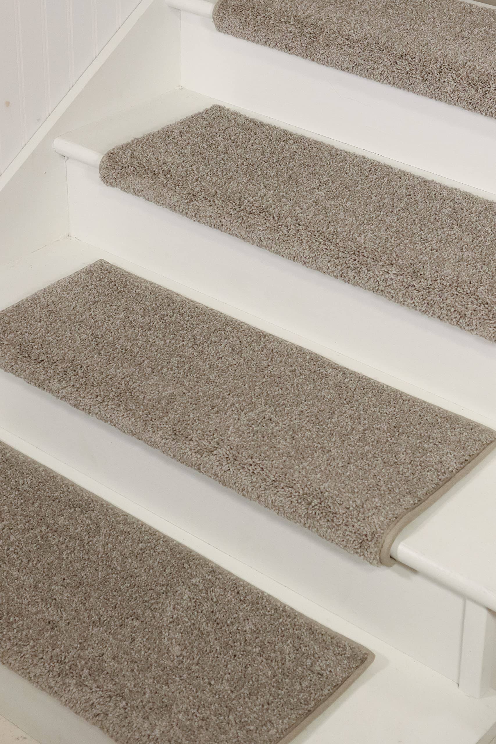 6e612f740155669ea2397ba75e19642eb1ec47ca1bcbcc86722a0b57ba35c912.jpg Oak Valley Designs Carpet Stair Treads - Style: Stoney Brook 27 inch Wide, Castle - Image 1