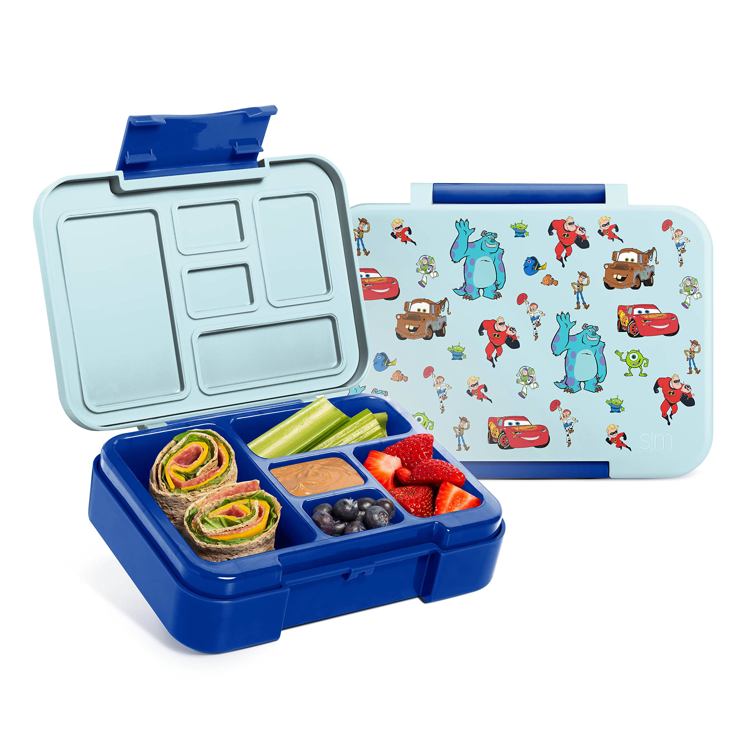 6e725b9280e1604285386014ef2c06c129c190bcf3bddfa35a7a7f88f1c80c35.jpg Simple Modern Disney Pixar Bento Lunch Box for Kids | BPA Free, Leakproof, Dishwasher Safe | Lunch Container for Boys, Toddlers | Porter Collection - Image 1
