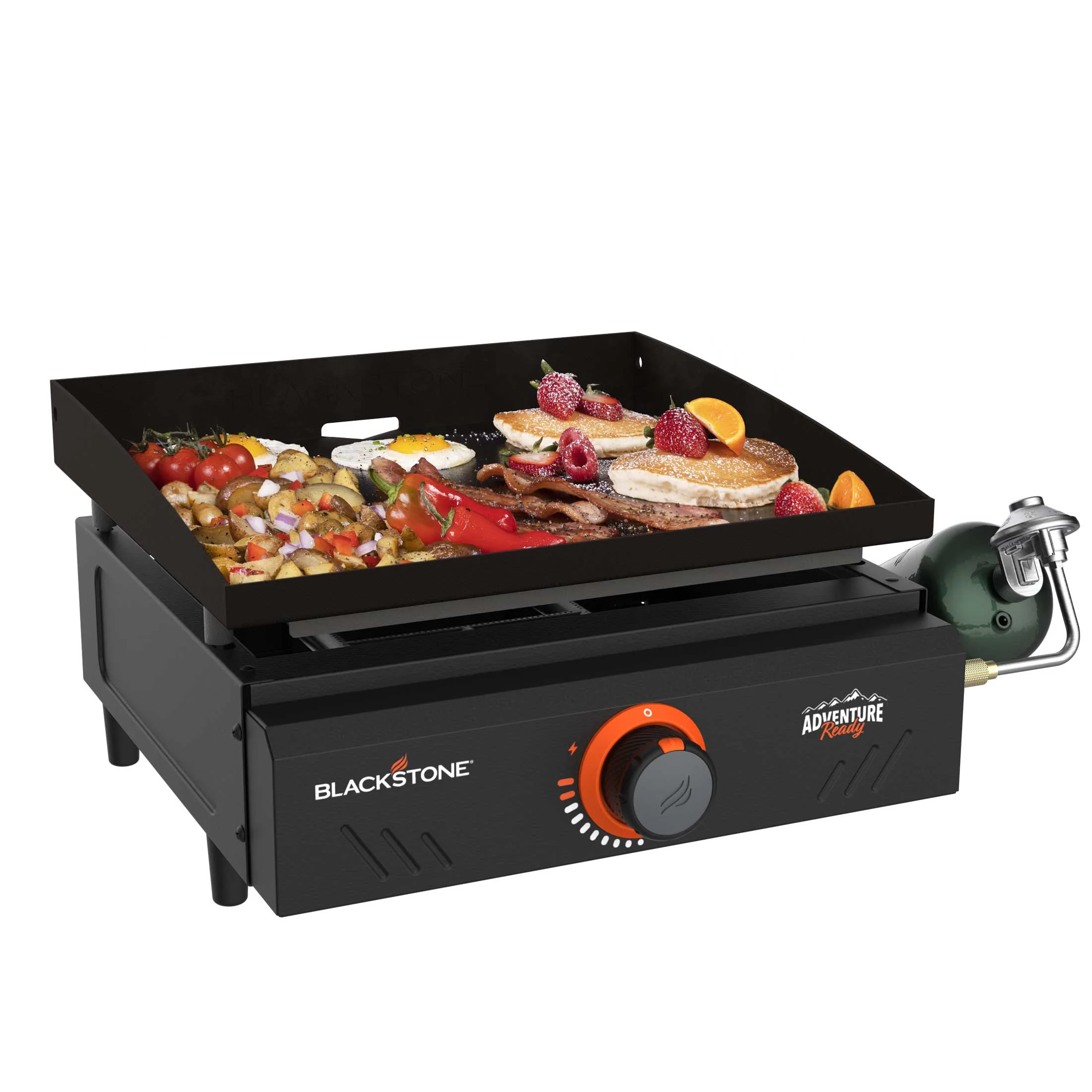 6e80a8e4991d91d528f535f56708b00c4907cc98fdafe1bb1cb188c78146633f.webp Blackstone Adventure Ready Single Burner 17 Tabletop Griddle with Non Slip Feet - Image 1