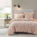 Comfort Spaces Bed in A Bag - Trendy Casual Design Cozy Comforter with Complete Sheet Set with Side Pocket, All Season Cover, Matching Shams, Queen(