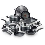 T-Fal 20-Piece Cookware Set, Charcoal
