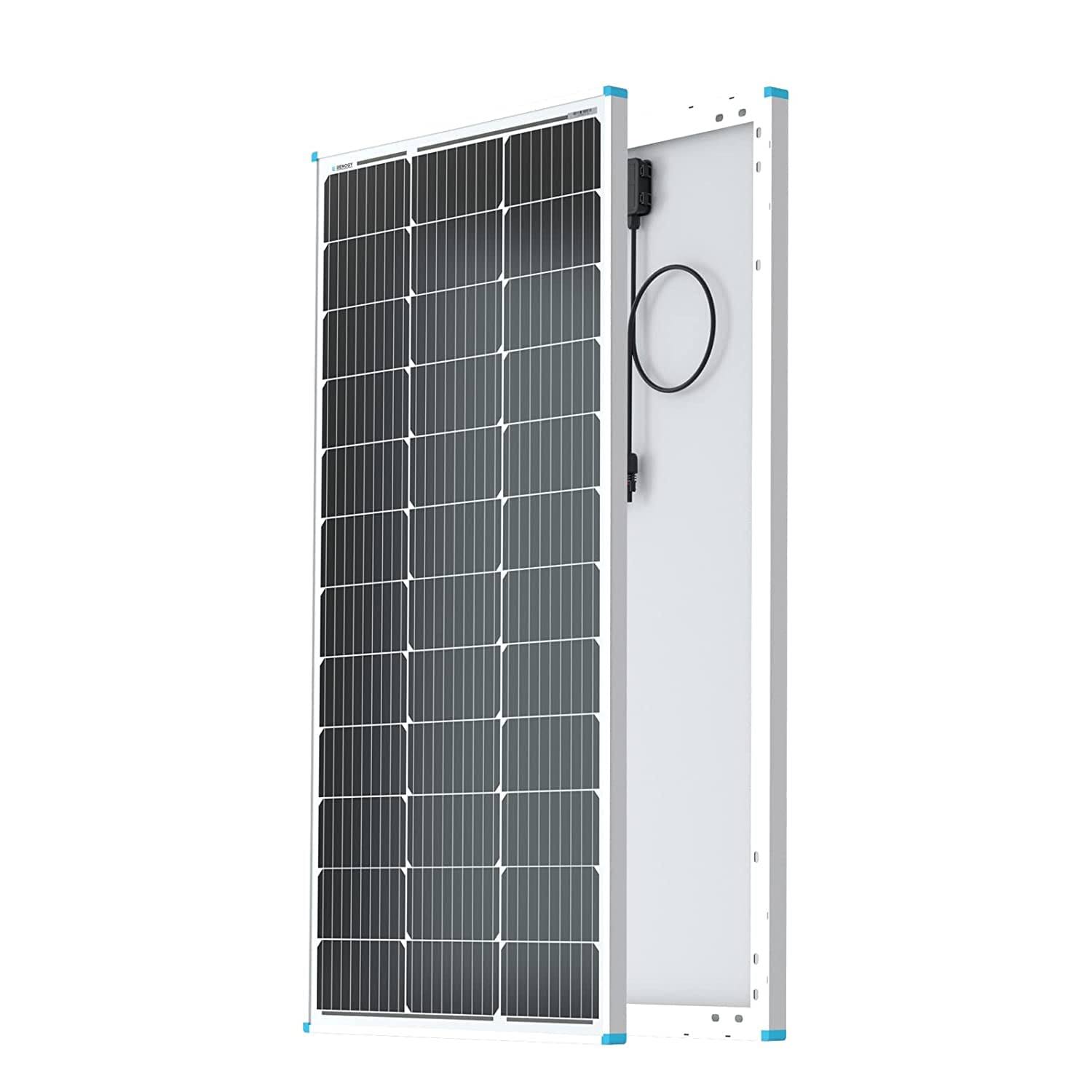 6ea40cfa80690b8591b60c6771ba8f8d35408728a2e29e43534a87c630e131d4.jpg Renogy 100 Watt 12 Volt Monocrystalline Solar Panel (Compact Design) - Image 1