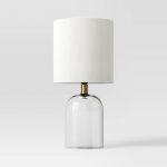 Glass Cylinder Mini Table Lamp with Open Base Clear - Threshold