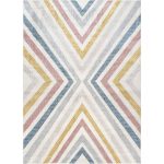 nuLOOM Neveah Contemporary Chevron Area Rug, 3' 3" x 5', Beige