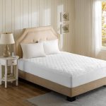 Beautyrest - Cotton Blend Heated Mattress Pad - Queen - White