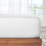 100% Cotton Queen Fitted Sheet Only, Deep Pocket, Sateen, All-Around Elastic (White) - California Design den