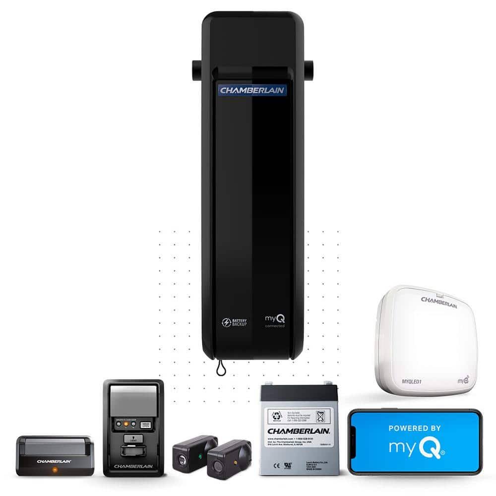 Chamberlain Wall Mount Garage Door Opener with Battery Backup