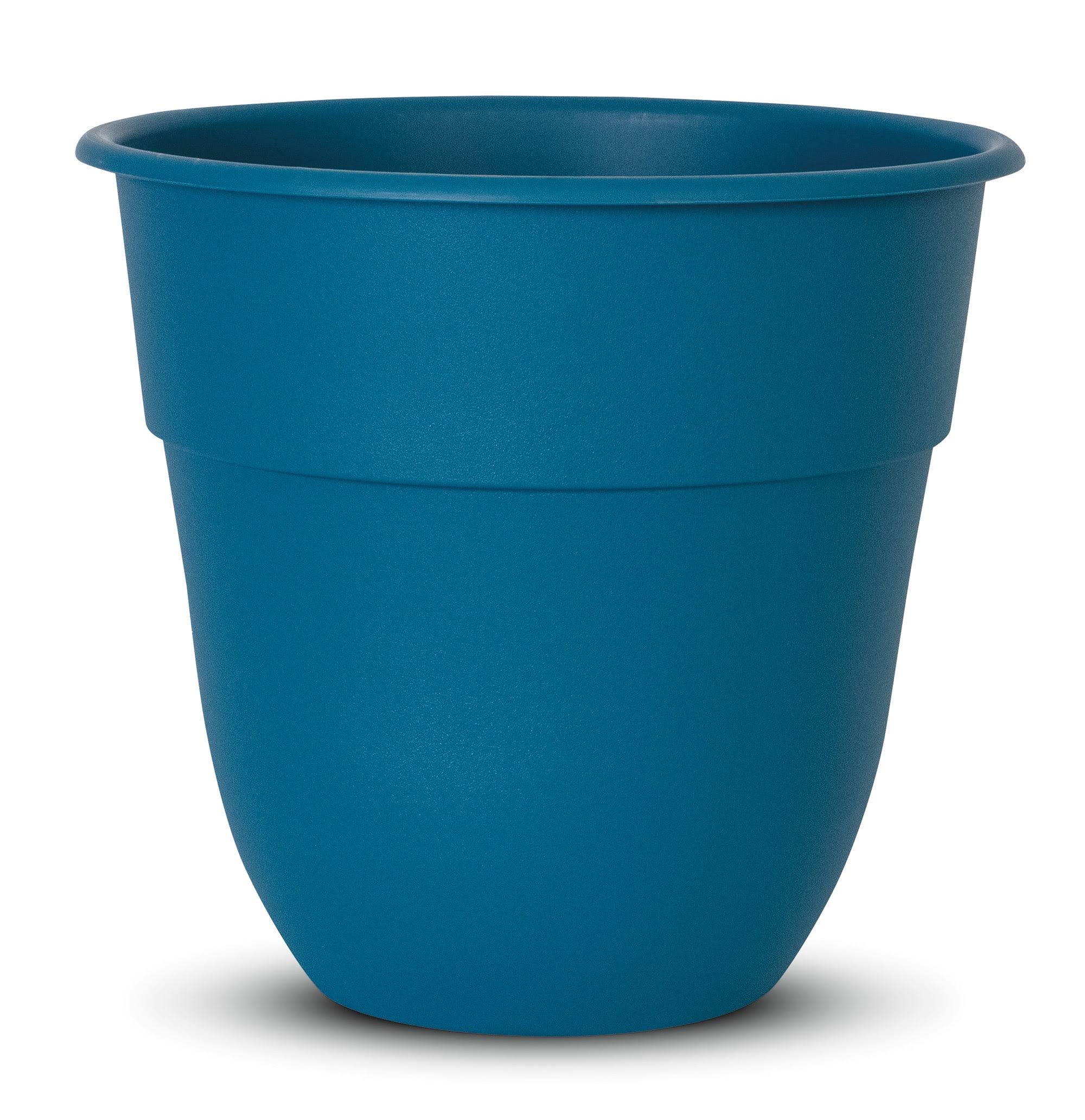 6f147bb2abb5cab05c717c8d1adb93c1111f9b4238460db5600240682d33175d.jpg Suncast 15" Aruba Blue Indoor/Outdoor Resin Flower Planter - Each - Image 1