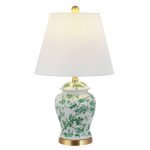 Jonathan Y Penelope 22 in. Chinoiserie Classic LED Table Lamp, White