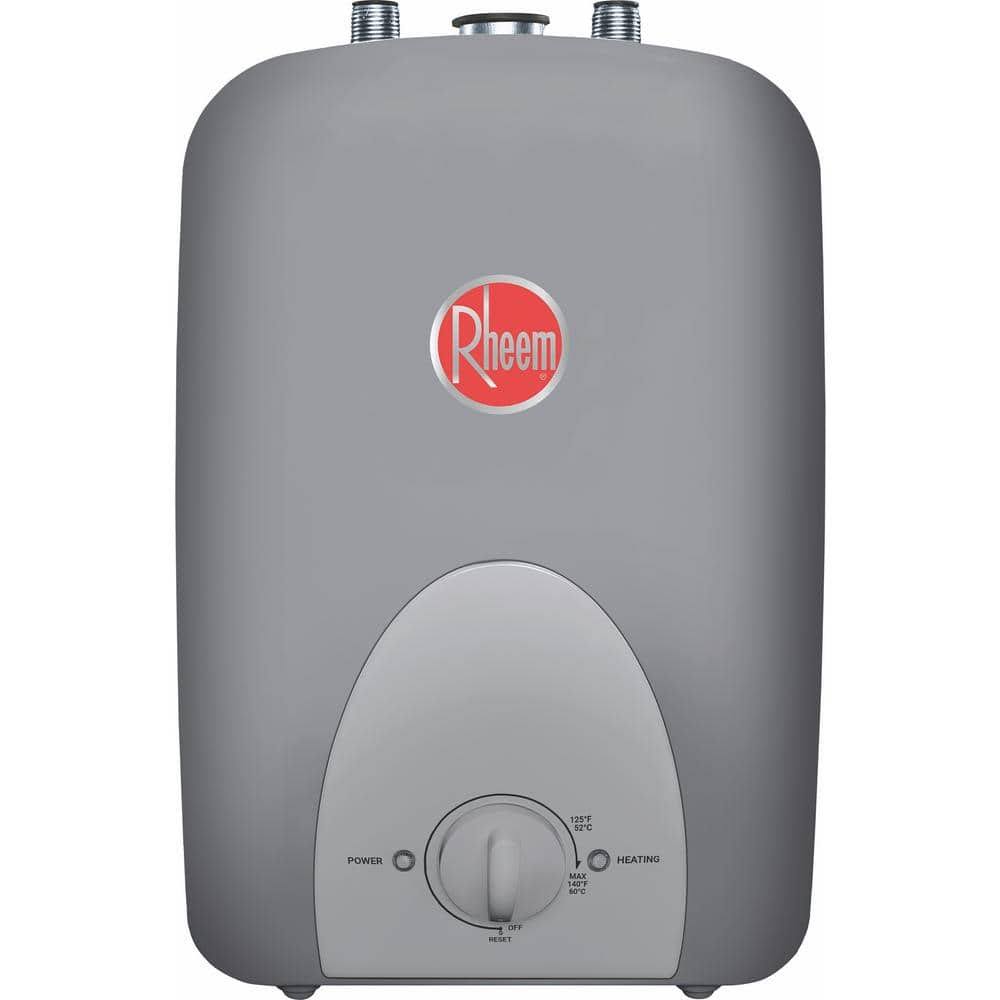 6f4d784c0bfd920c9bdcede6b8b6884efebc90be4f1e69980b06835dab455c01.jpg Rheem Minitank 120-Volt 1.5 gal. Compact Point of Use Electric Water Heater - Image 1