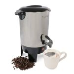 MegaChef 30 Cup Stainless Steel Coffee Urn in Silver
