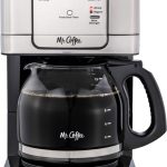 Mr. Coffee - 12-Cup Programmable Coffee Maker with Strong Brew Selector - Stainless Steel