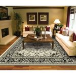 Large Area Rugs for Living Room 8x10 Ivory, Size: 8'x11', White