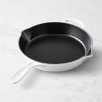 Le Creuset Signature Enameled Cast Iron Deep Skillet, 10", Matte White | Williams Sonoma
