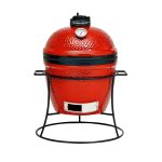 Kamado Joe KJ13RH Joe Jr. 13.5 inch Portable Charcoal Grill with Cast, Blaze Red