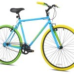 700C Men'S Ridgeland Hybrid Bike, Blue/Green