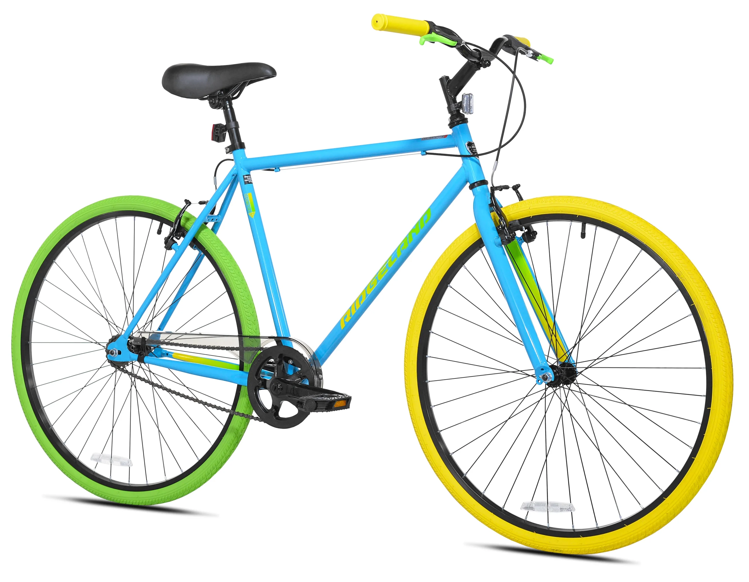 6f94eac2ee01ace87926a5be6fae09fea2a60138a7ff8cc80d221a0ff2c5d531.webp 700C Men'S Ridgeland Hybrid Bike, Blue/Green - Image 1