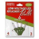 National Tree 4 Low Voltage Warm White LED Replacement Bulbs