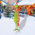Grinch Christmas Decorations Christmas Decorations Grinch Christmas Yard Signs with Stakes Extra Large for Outdoor Christmas Decorations