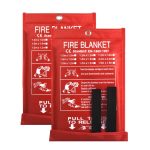 Fire Blanket Fire Guardian Blanket and Fire Blanket Fire Suppression Blankets for Kitchen, Bedroom, People- Energency Safety (40 inchx40 inch) (White