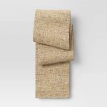 Threshold 108 inch x 14 inch Ramie Table Runner Natural - Thanksgiving