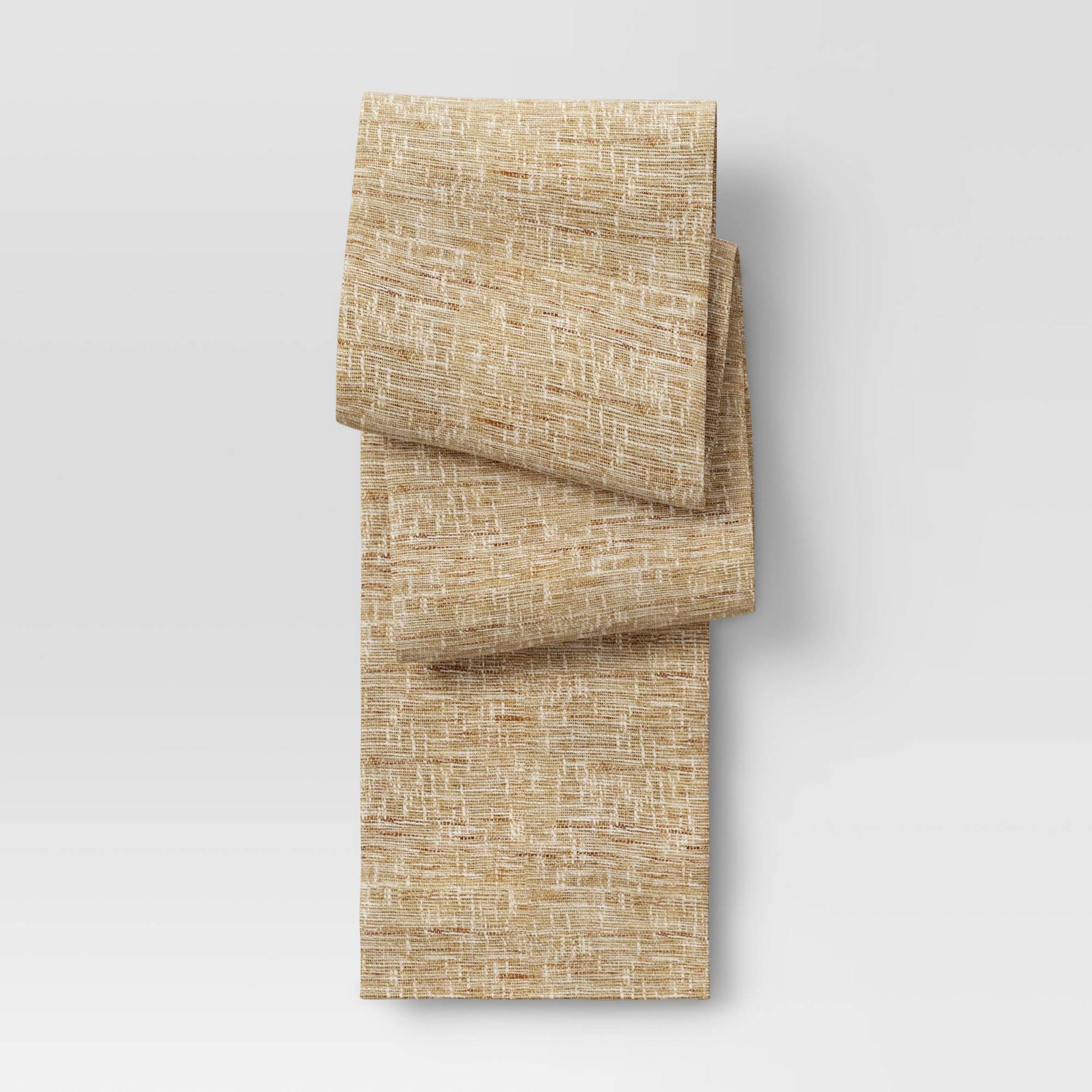 6fd1fe87cb12984ebd0a0c58bb32a6e599870fed6ce537175408115021d30dcc.jpg Threshold 108 inch x 14 inch Ramie Table Runner Natural - Thanksgiving - Image 1