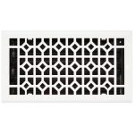Appert Steel Wall Register Signature Hardware White 6" x 10"