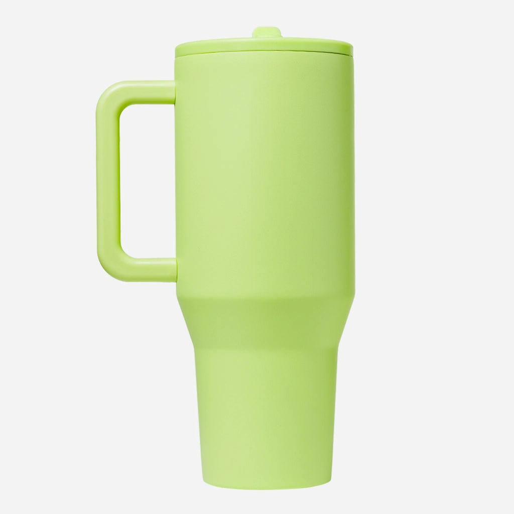 6ff8cd90f9cd58e34ac52f247a51a34abf69e5f23b248f818a2ff1c4b7e3908f.jpg Hydrojug Traveler 40 oz Tumbler Honeydew 40 oz - Image 1