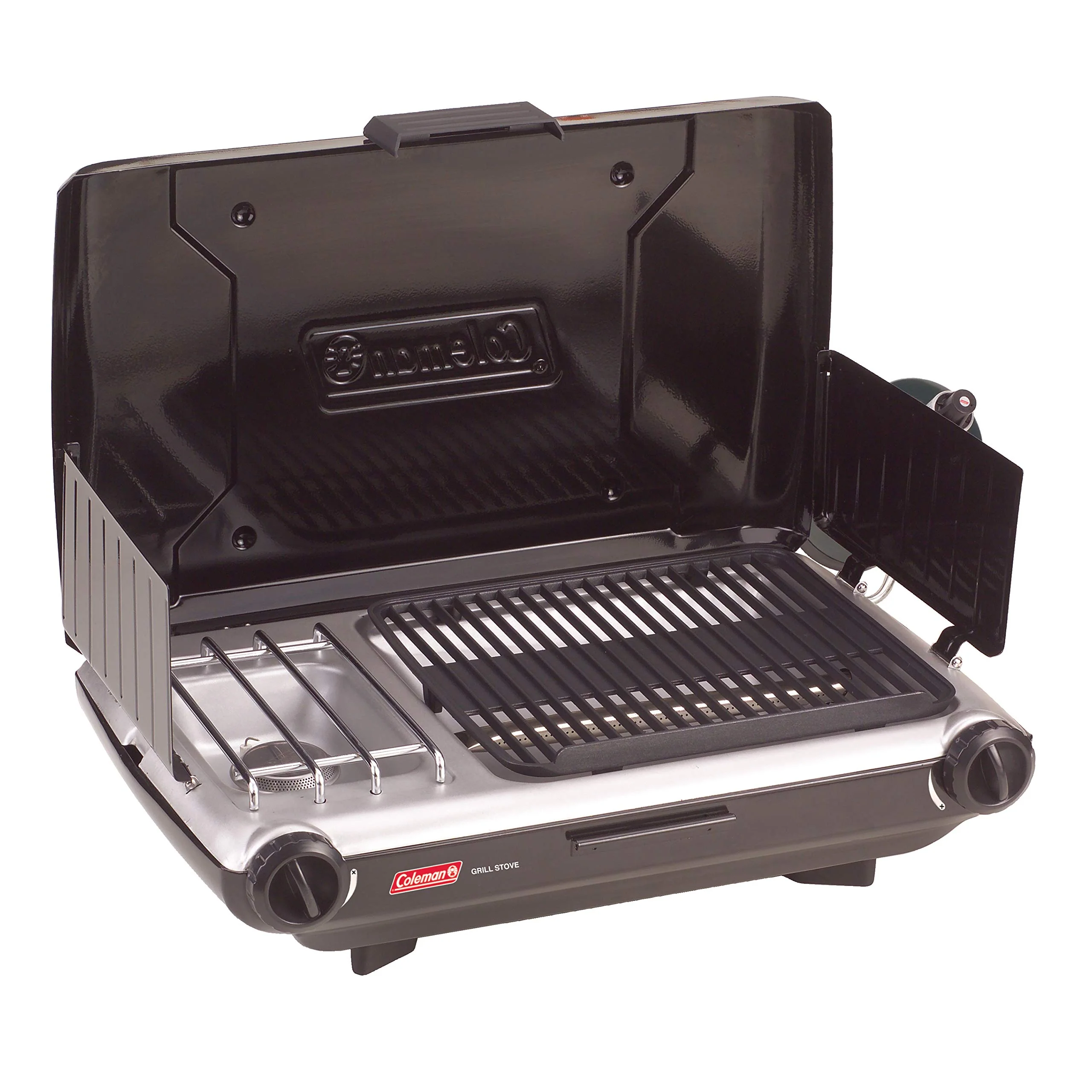 700bb5e3088eca5117721f8ea7101b8ec75557b926d9adbf3ddaffdd88e492b3.webp Coleman Tabletop 2-in-1 Camping Grill for Outdoor Cooking - Image 1