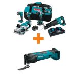 18V 5.0 Ah LXT Lithium-Ion Brushless Cordless Combo Kit and 18V LXT Variable Speed Oscillating Multi-Tool