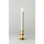 Celestial Lights Christmas LED Taper Window Candle, White D5000424