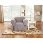 SureFit Duck 1 Piece Chair Slipcover ,Gray