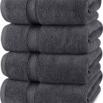 Utopia Towels - Bath Towels Set, Grey - Premium 600 GSM 100% Ring Spun Cotton - Quick Dry, Highly Absorbent, Soft Feel