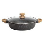The Pioneer Woman Prairie Signature Cast Aluminum Everyday Pan - Charcoal Speckle - 4 qt