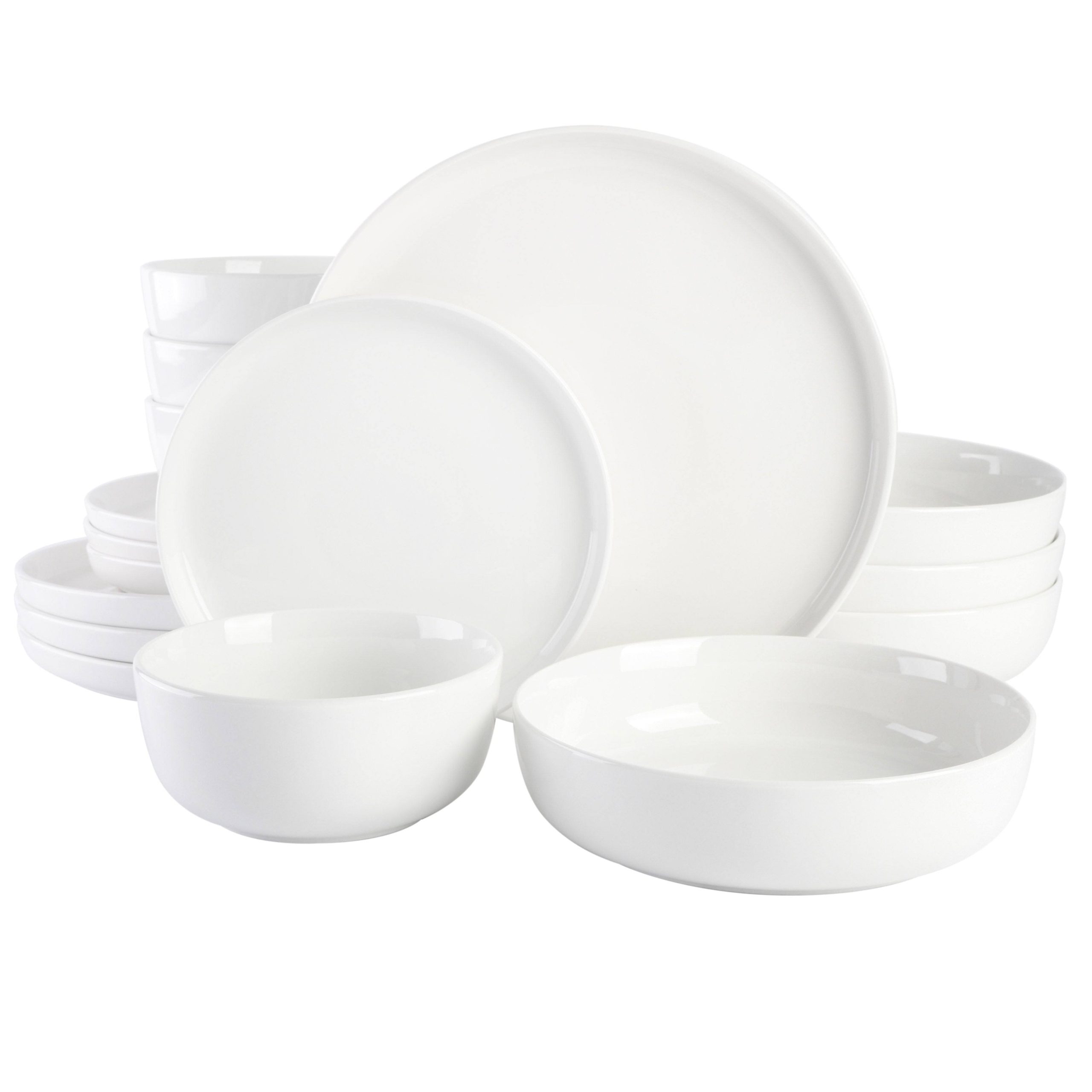 708d85721d0f02aa735ca480e75711baf40cc8336d3768750f775a1b32068d7f.jpg Gibson Home Oslo Porcelain Dinnerware Set Service for 4 (16pcs) White - Image 1