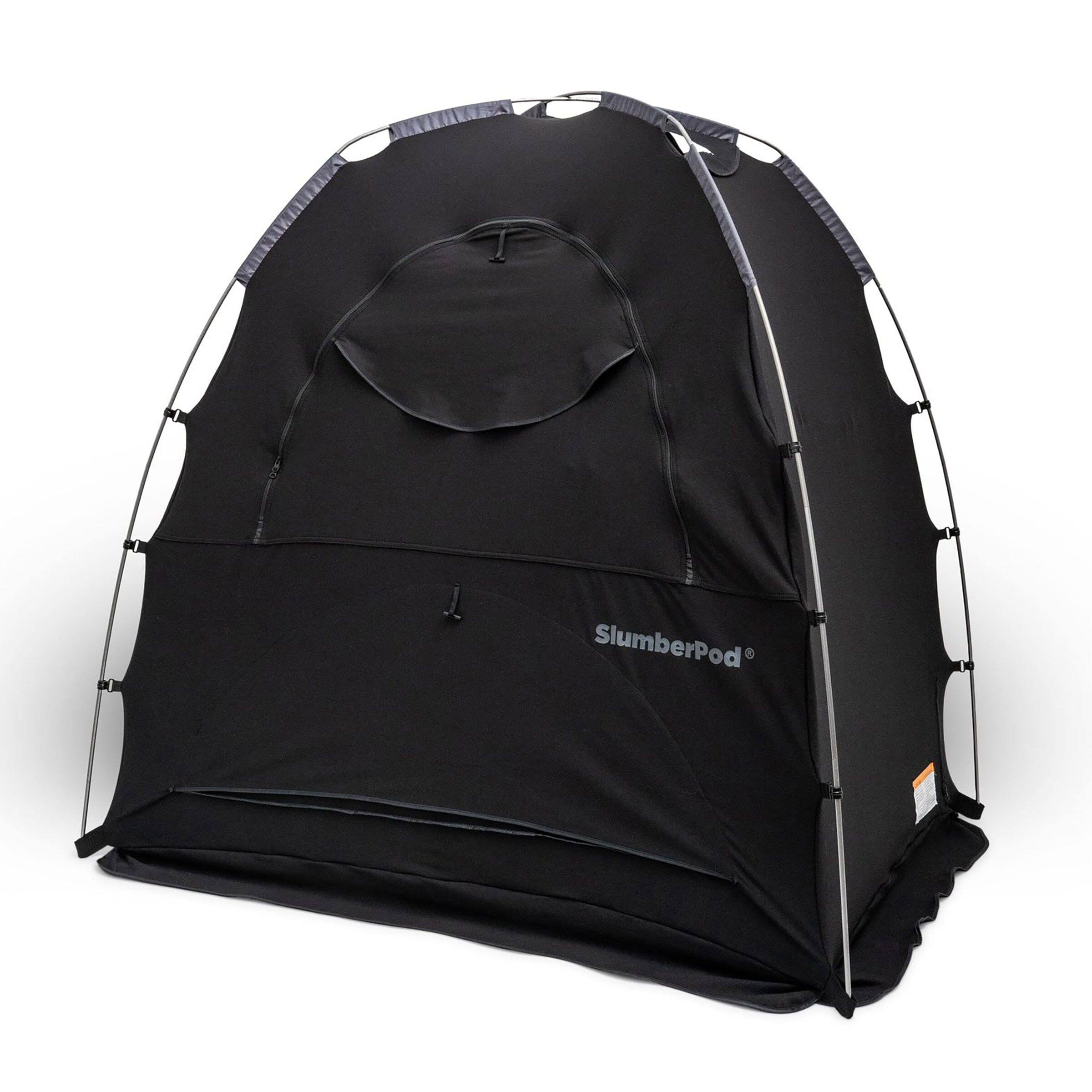70d03a19bef88bdf6f814452203a2cf587a1c974f4f8820f6b2adb0e2e3417fe-1.jpg SlumberPod Blackout Portable Privacy Pod - Black - Image 1
