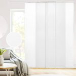 Chicology Light Filtering Adjustable Sliding Panel Track Blind Size: 86 inch x 96 inch White