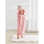Your Zone Kids Unicorn Hooded Towel, Pink