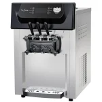 2200W Commercial Ice Cream Machine, 3 Flavor Soft Serve Ice Cream Machine, 5.3-7.4 Gal/Hr, with LCD Touch Screen, Automatic Cleaning, High Productivity for Home Snack Bar & Restaurants