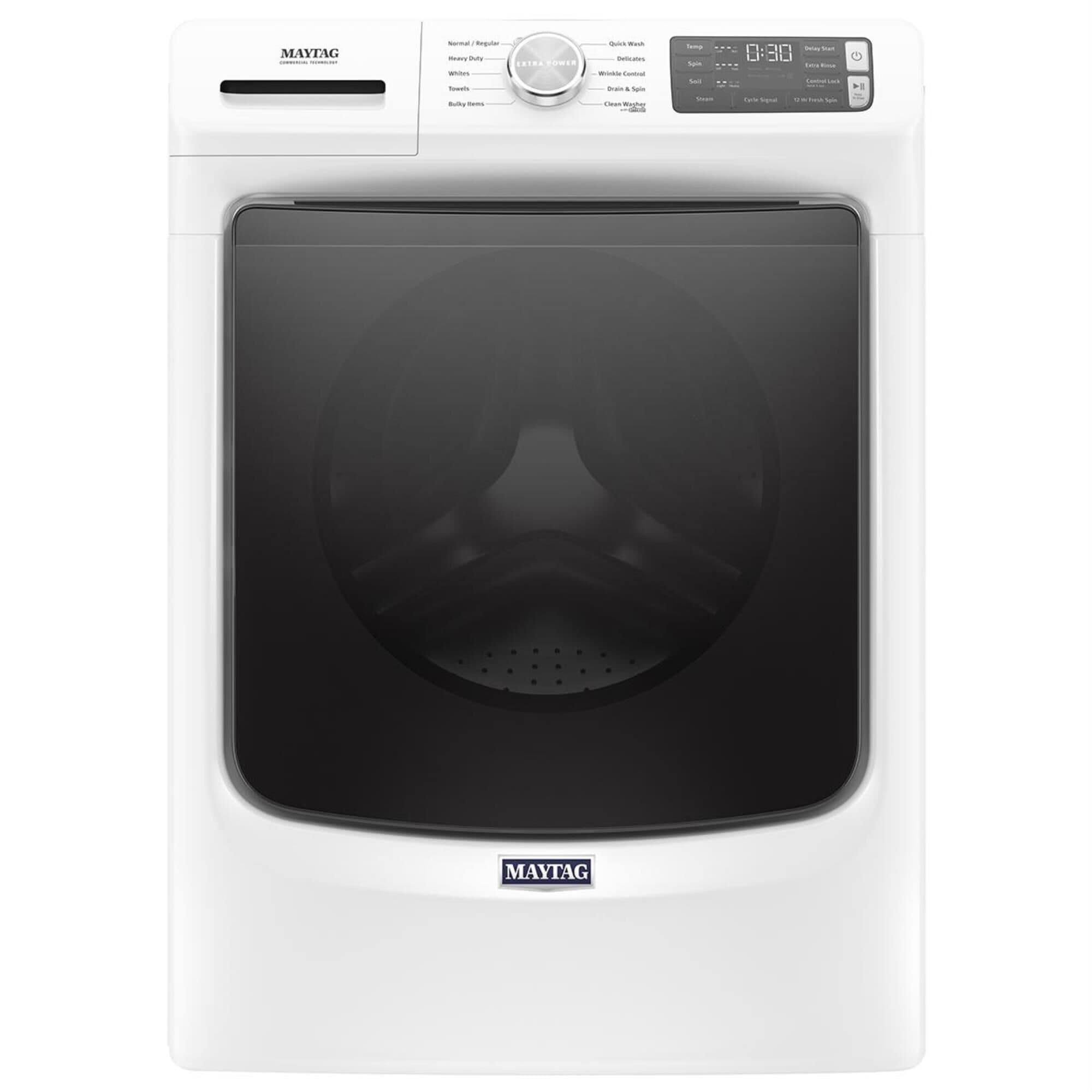70f37ffd33d7107891521b110a95b48bd89dc4ad0601a9feb272739e42ee3a52.jpg Maytag MHW5630HW 4.5 Cu. ft. White Front Load Washer - Image 1