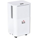 HOMCOM Portable Quiet Dehumidifier for Home Laundry Room Bedroom Basement Moisture Removal per Day: 21 Pints 821-017V80