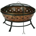 Living Accents Noma Wood Fire Pit Steel - Black