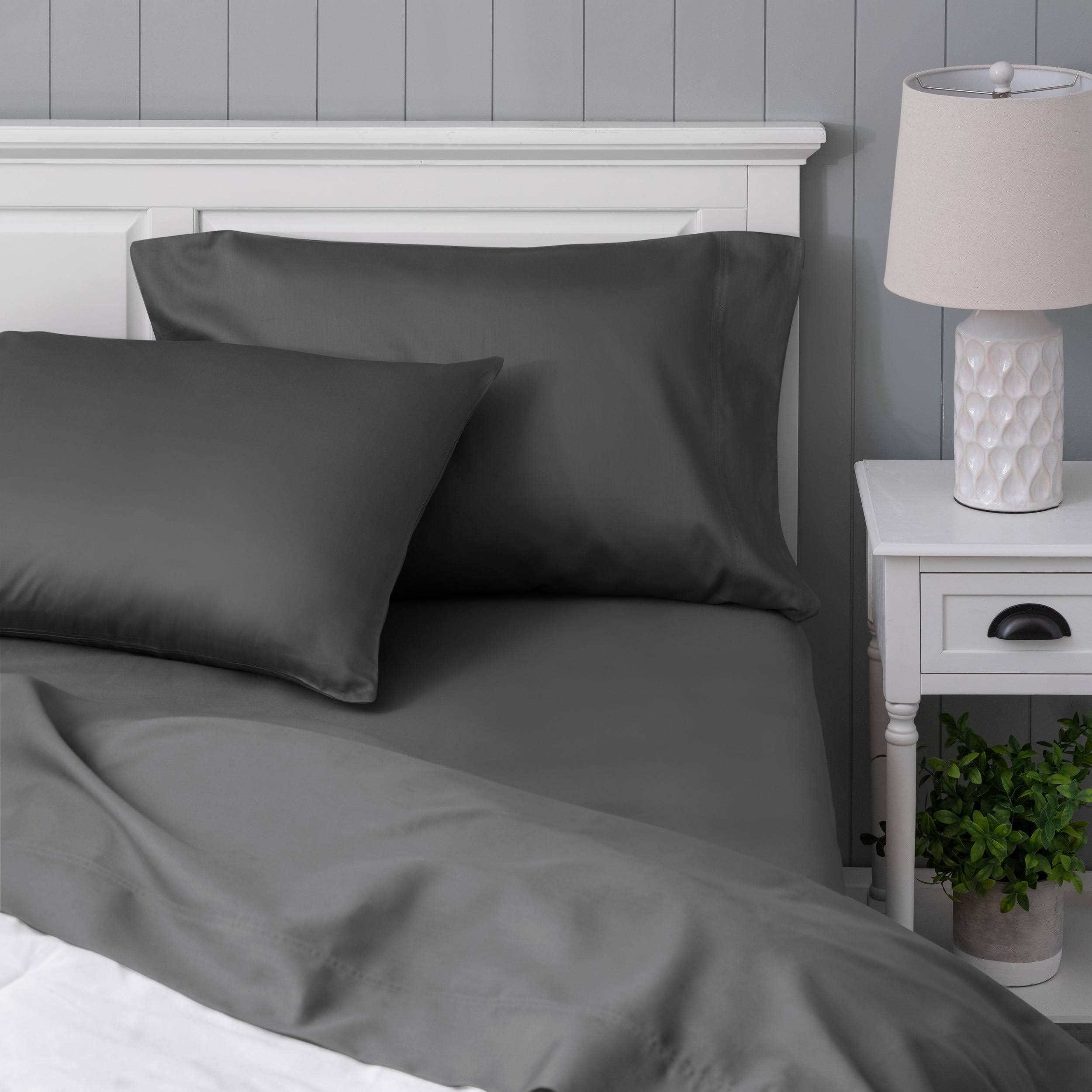 7148ae0c0721b1658fe72e007dd0f1538de3cb2a1efb9eb77f9fba3a5fe3d4cd.jpg Better Homes & Gardens Signature Soft Cotton & Rayon Made from Bamboo Pillowcase Set, King, Soot Grey,, Size: King Pillowcase - Image 1