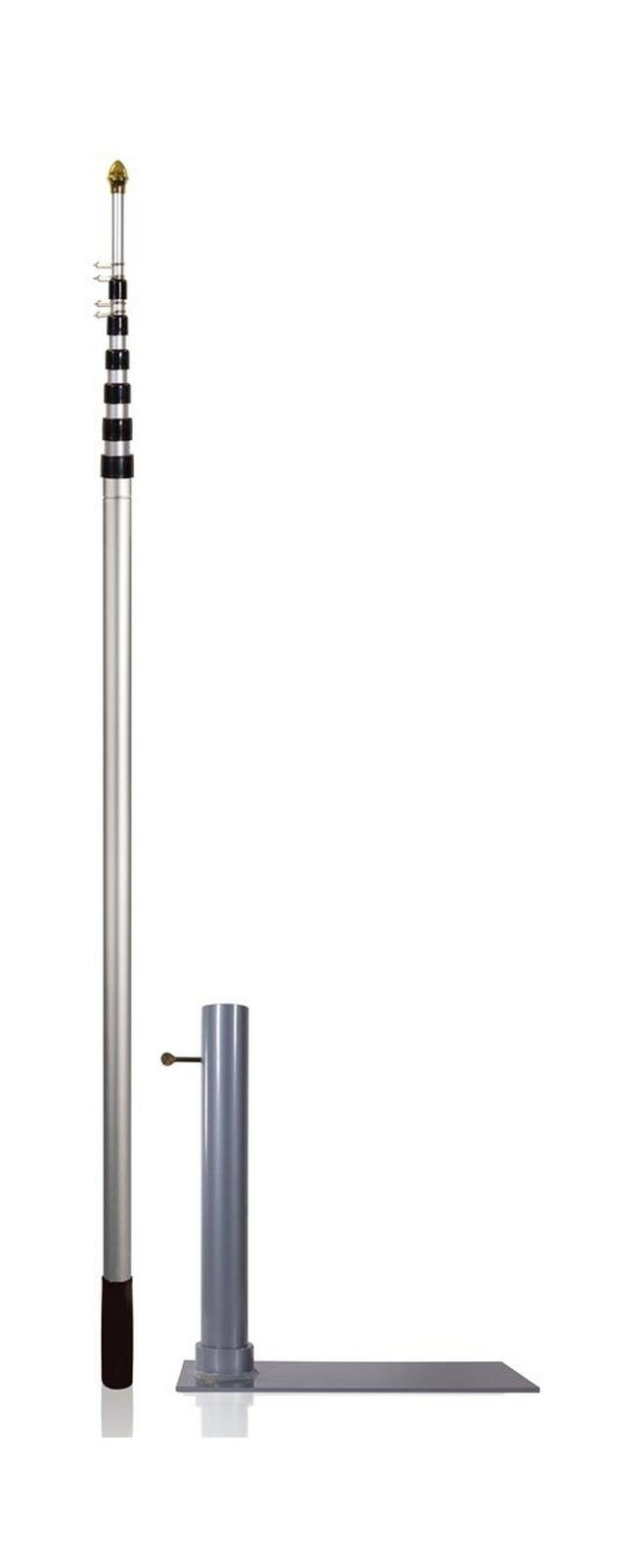 715607bbe63a135da62df2aae0a0fe77ffa9d90d47393dd4740cf84ef946da69.jpg Flagpole to Go Ultimate Tailgaters Package with 20-Foot Portable - Image 1