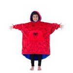 The Comfy Original Jr Marvel Spider-Man Comfy The Original Oversized Sherpa Wearable Blanket for Kids, Seen on Shark Tank, One Size Fits All