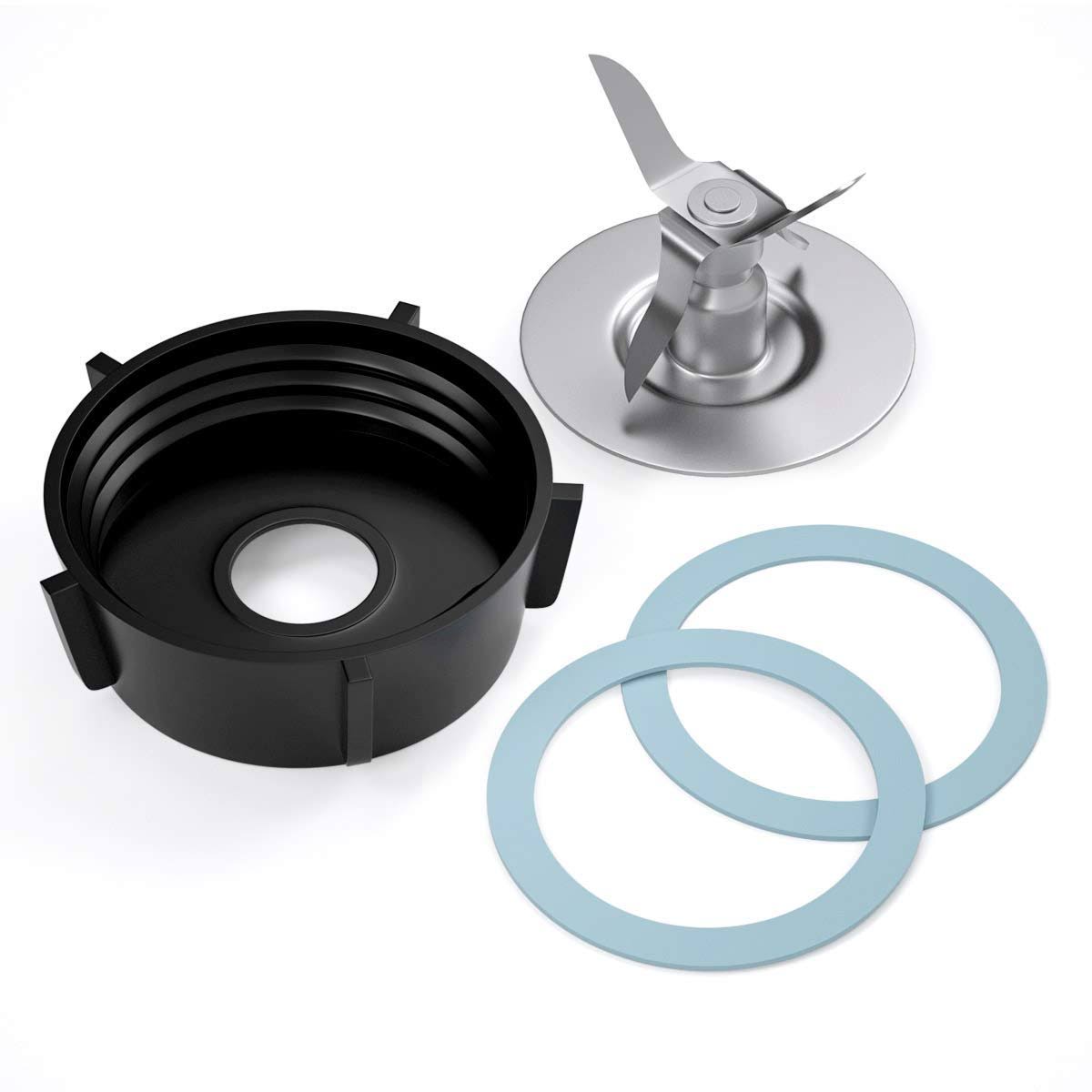 717cc4585af87722a2ccf469a5cddc77c7afe36e9d8cb7c992a84263614d772d.jpg Oster Blender Replacement Parts Blender Blade with Jar Base Cap and 2 Rubber O Ring Seal Gasket Accessory Refresh Kit by Aooba Kitchen - Image 1