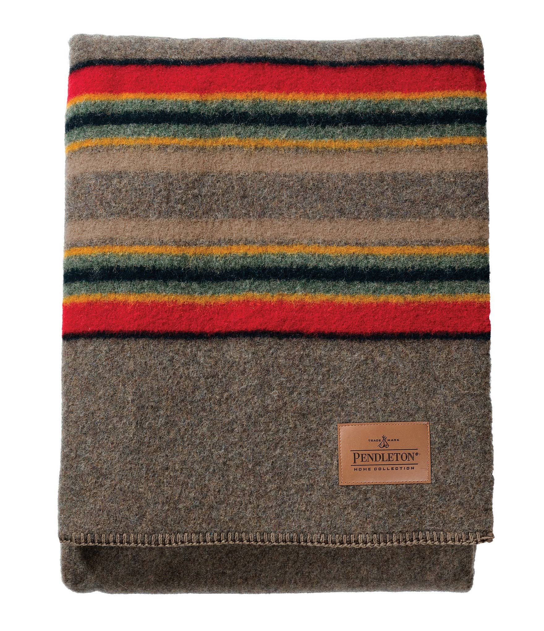 71af018c9c3c5f87a1c340bbddcc81f722a0cc8f861d9019c9e391145162f66c.jpg Pendleton Yakima Camp Throw Blanket Mineral Umber - Image 1