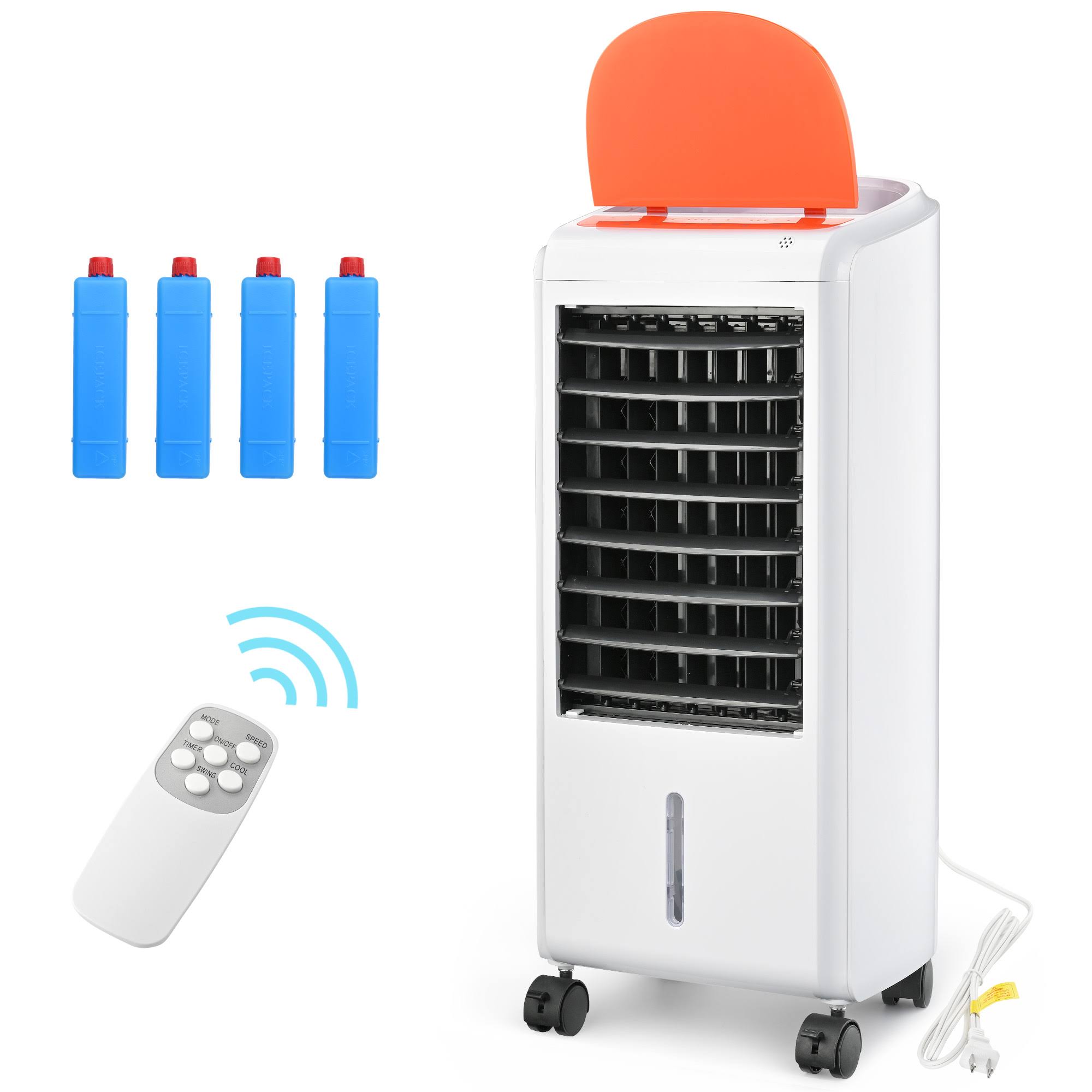 71b03bc9c6d9d66dbf4022cc2500aad793839e8aa25f7381ecd2f673f8dd6d33.jpg Yescom 3-in-1 Portable Evaporative Air Cooler 110V Fan w/ Humidifier & Remote Control for Bedroom RV - Image 1
